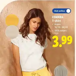 Lidl T-shirt aanbieding