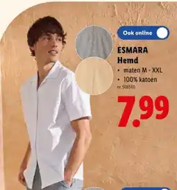Lidl Hemd aanbieding