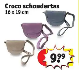 Kruidvat Croco schoudertas aanbieding