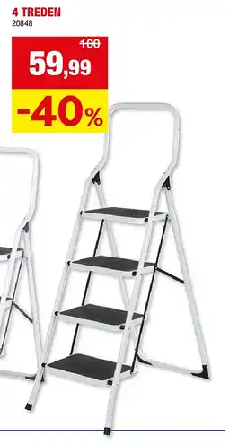 Hubo TRAPLADDER 4 TREDEN aanbieding