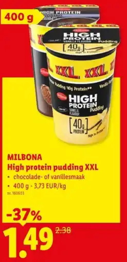 Lidl High protein pudding XXL aanbieding