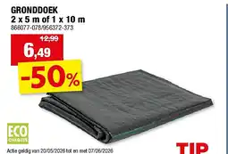 Hubo GRONDDOEK 2 x 5 m of 1 x 10 m aanbieding