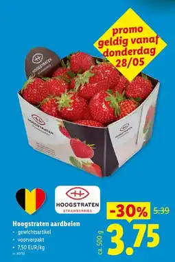 Lidl Hoogstraten aardbeien aanbieding