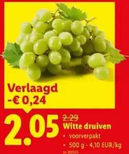 Lidl Witte druiven aanbieding