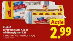Lidl Savannah cakes XXL of minifrangipanes XXL aanbieding