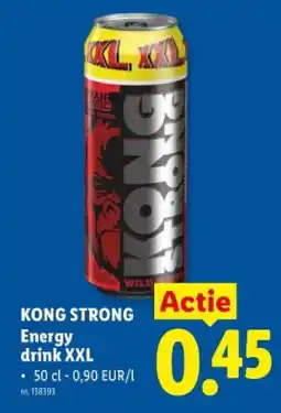 Lidl Energy drink XXL aanbieding