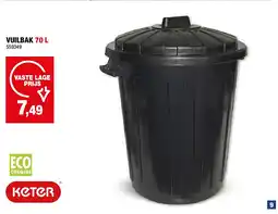 Hubo VUILBAK 70 L aanbieding