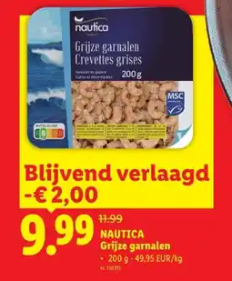 Lidl Grijze garnalen aanbieding