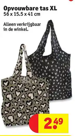 Kruidvat Opvouwbare tas XL aanbieding