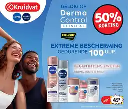 Kruidvat Nivea deospray Derma Control Clinical Ultra Comfort 150 ml aanbieding
