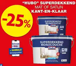 Hubo “HUBO” SUPERDEKKEND MAT OF SATIJN KANT-EN-KLAAR aanbieding