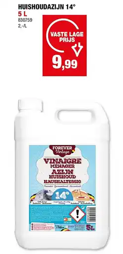 Hubo HUISHOUDAZIJN 14° 5 L aanbieding