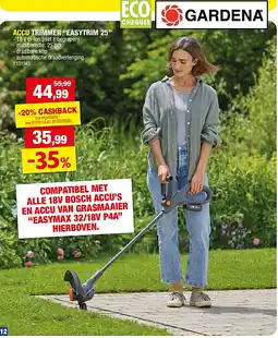Hubo ACCU TRIMMER “EASYTRIM 25” aanbieding