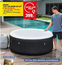 Hubo JACUZZI “LAY-Z SPA MIAMI AIR JET” Ø 180 x H. 66 cm aanbieding