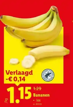 Lidl Bananen aanbieding