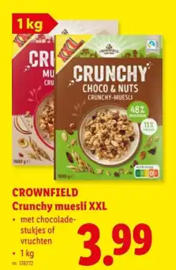Lidl Crunchy muesli XXL aanbieding