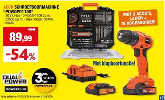 ACCU SCHROEFBOORMACHINE “POWDPO1150”