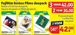 Kruidvat Fujifilm Instax Films duopack aanbieding