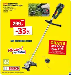 Hubo ACCU BOSMAAIER “ADVANCED BRUSH CUT” aanbieding