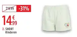 Intersport Short kinderen aanbieding
