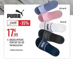Intersport badslippers popcat 20 go volwassenen aanbieding