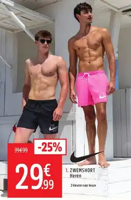 Intersport . zwemshort heren aanbieding