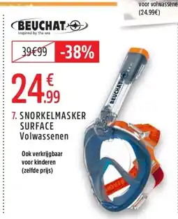 Intersport Snorkelmasker surface volwassenen aanbieding