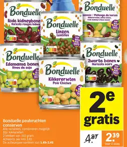 Albert Heijn Bonduelle peulvruchten conserven aanbieding