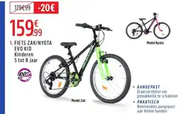 Intersport fiets zak/nyota evo kid kinderen aanbieding