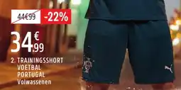 Intersport trainingsshort voetbal aanbieding