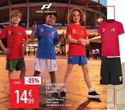 Intersport Voetbalshirt en short kinderen aanbieding