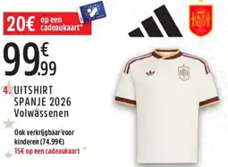 Intersport Uitshirt spanje 2026 aanbieding