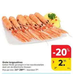 Carrefour Grote langoustines aanbieding
