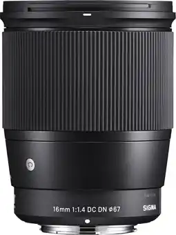 Coolblue Sigma 16mm f/1.4 DC DN Contemporary Canon EF-M aanbieding