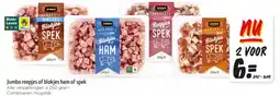Jumbo Jumbo reepjes of blokjes ham of spek aanbieding