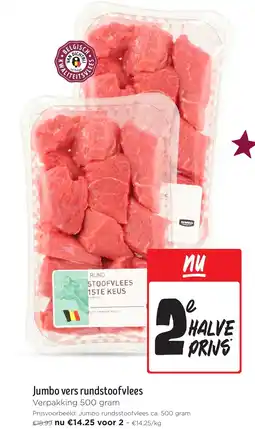 Jumbo Jumbo vers rundstoofvlees Verpakking aanbieding