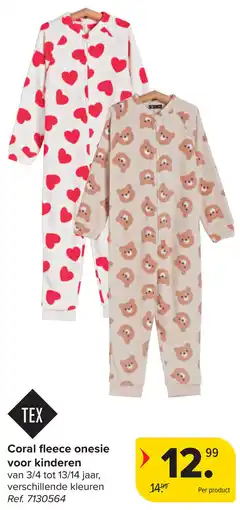 Carrefour Coral Fleece Onesie voor Kinderen aanbieding