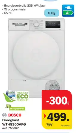 Carrefour Bosch Droogkast aanbieding