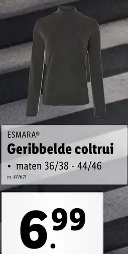Lidl Esmara Geribbelde coltrui aanbieding