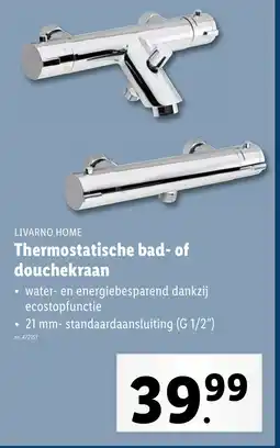 Lidl Livarno Home Thermostatische bad of douchekraan aanbieding