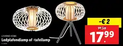 Lidl Livarno Home Ledplafondlamp of Tafellamp aanbieding