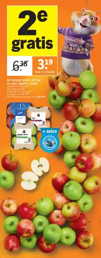 Albert Heijn AH Granny Smith, AH Fuji en Jazz Appels aanbieding