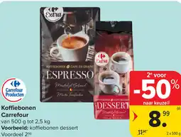 Carrefour Koffiebonen Carrefour aanbieding