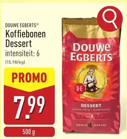 ALDI Douwe Egberts Koffiebonen Dessert aanbieding