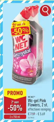 ALDI WC Net Wc-gel Pink Flowers aanbieding