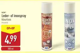 ALDI Riem Leder-of inoxspray aanbieding