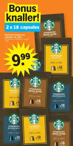 Albert Heijn Starbucks Nespresso Capsules aanbieding