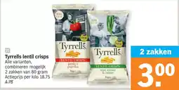 Albert Heijn Tyrrells Lentil Crisps aanbieding