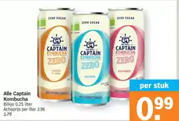 Albert Heijn Alle Captain Kombucha aanbieding