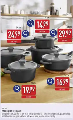 ALDI Crofton Kookpot of steelpan aanbieding
